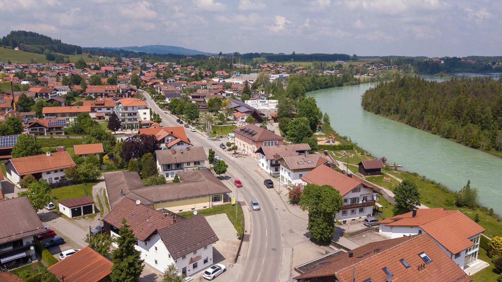 Freundliche Ferienwohnung Allgaeu Am See Munich Castle Lechbruck Exterior foto